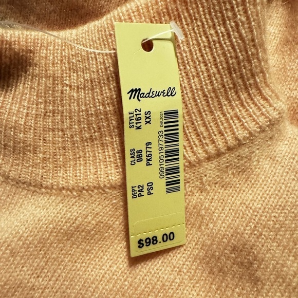 Madewell Cashmere Mockneck Sweater XXS - Picture 5 of 5